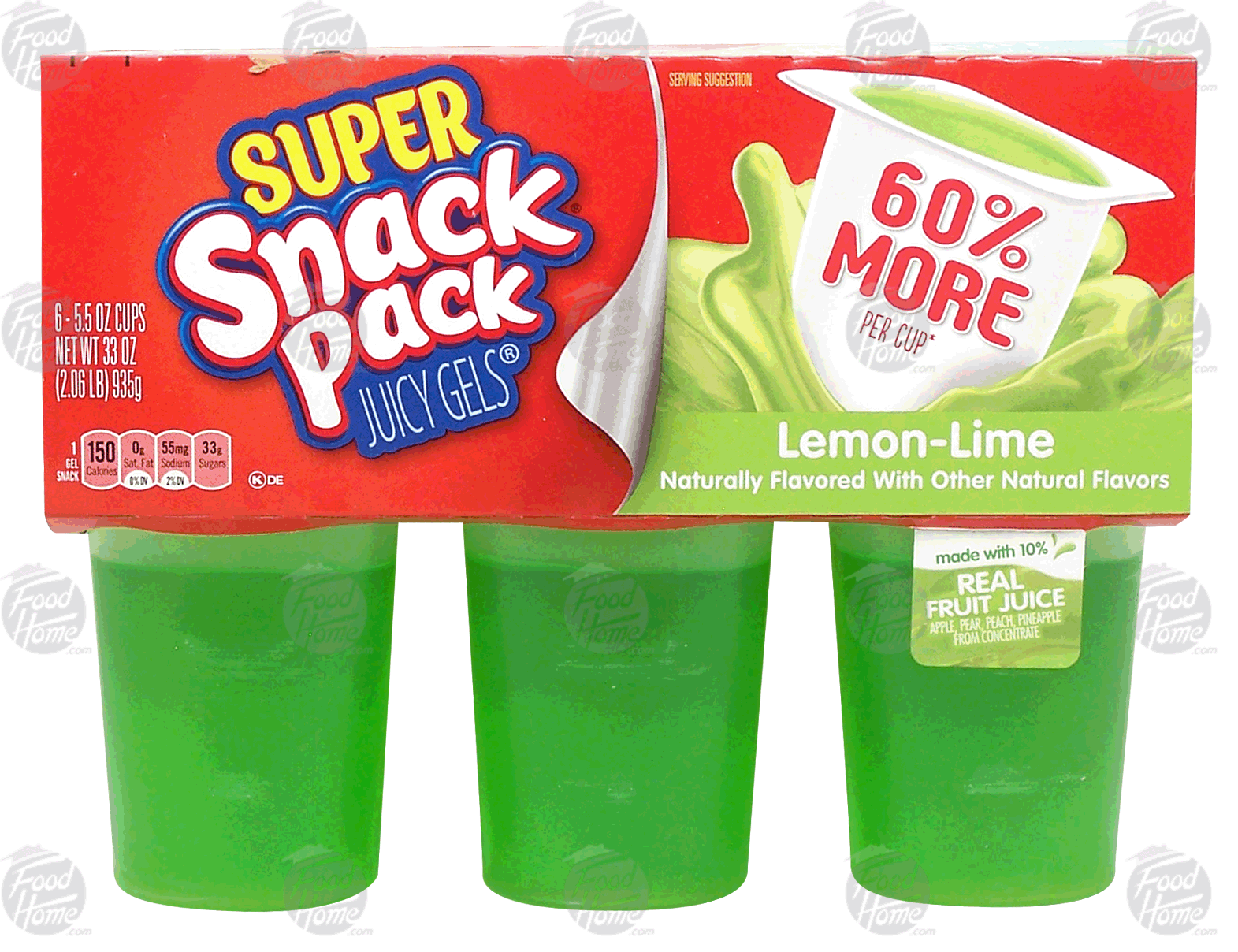 Snack Pack Super lemon-lime juicy gels Full-Size Picture